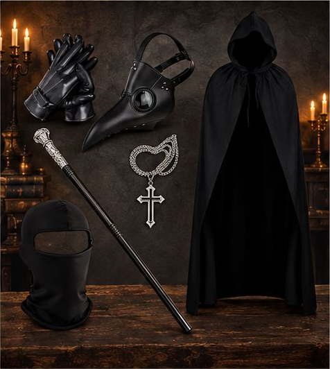 Masque de docteur de la peste, long bec
