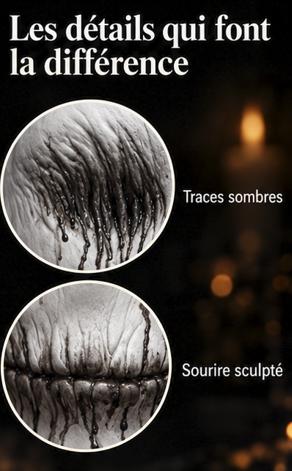 Masque en latex blanc souriant