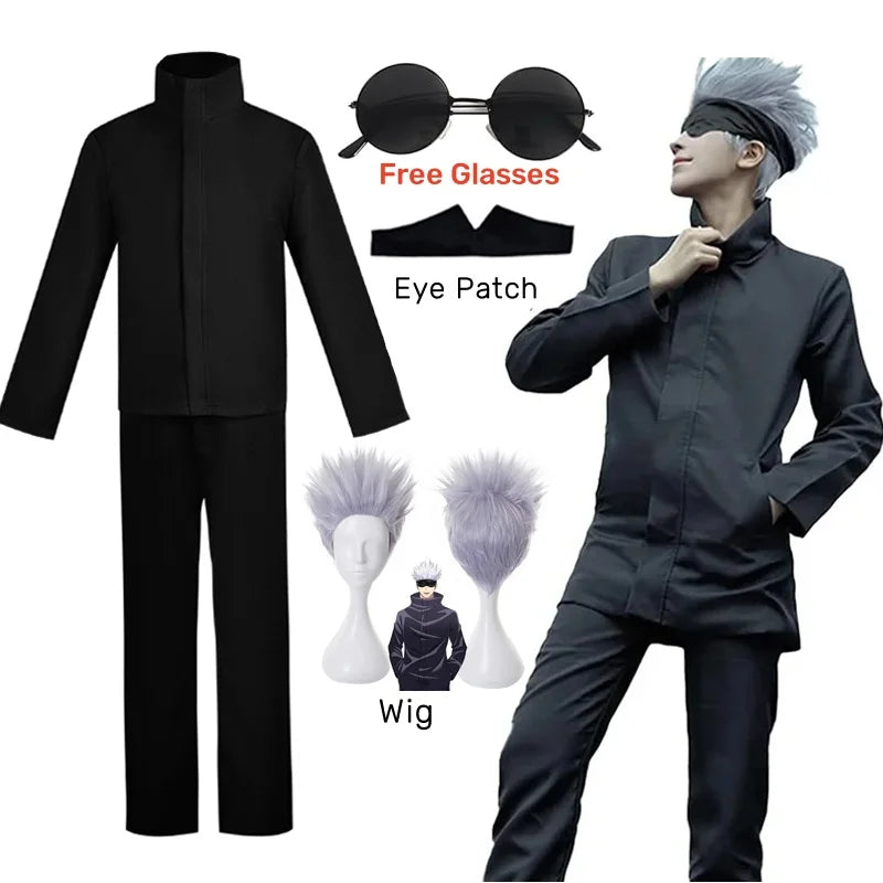 Costume de cosplay d'Anime Jujutsu Kaisen Gojo Satoru