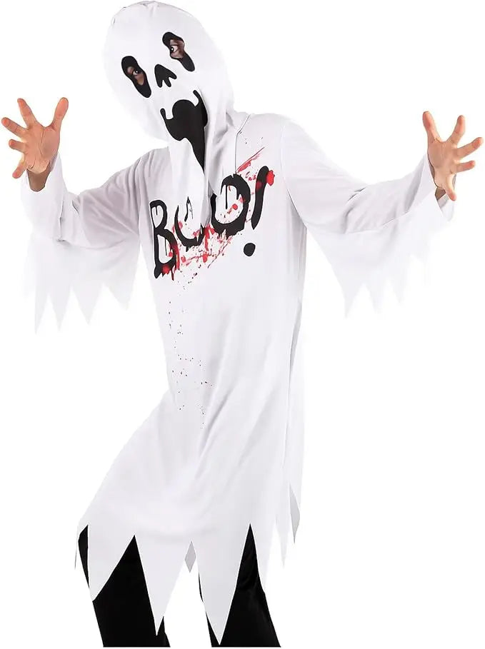 Costume de fantôme pour enfants de 6 à 8 ans