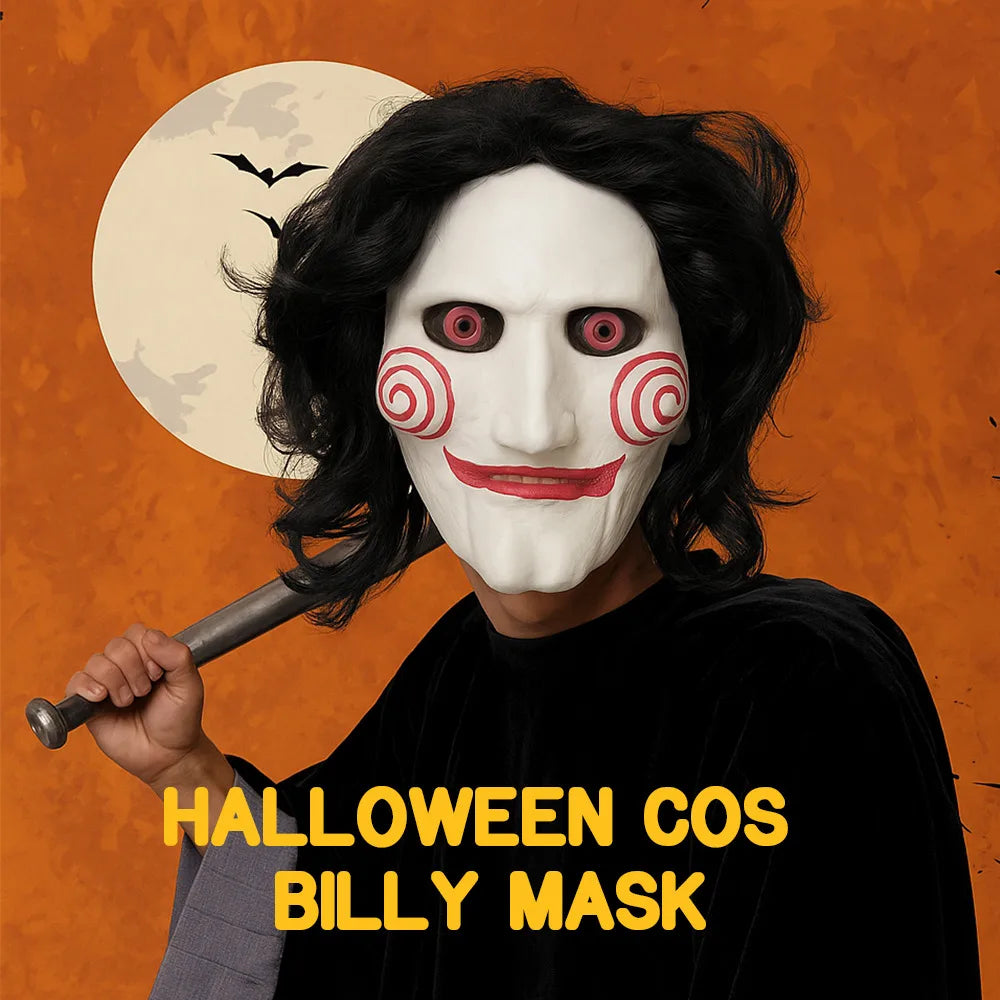 Masque d'Halloween avec des yeux et des dents rouges