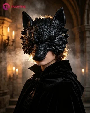 Masque de loup réaliste pour cosplay d'Halloween