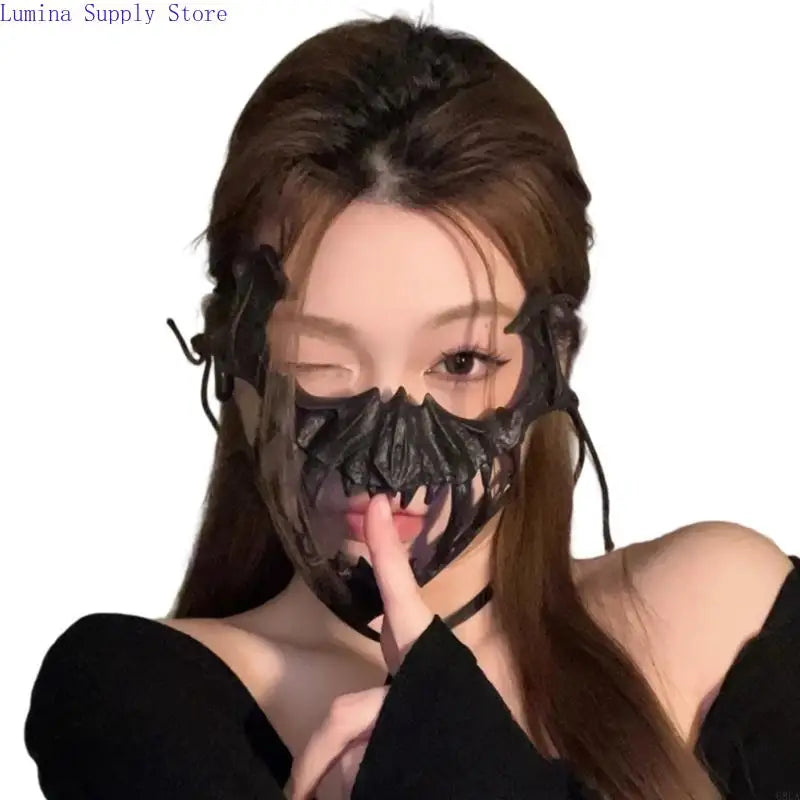 Masque de Crâne Effrayant 68UA Demi-Visage