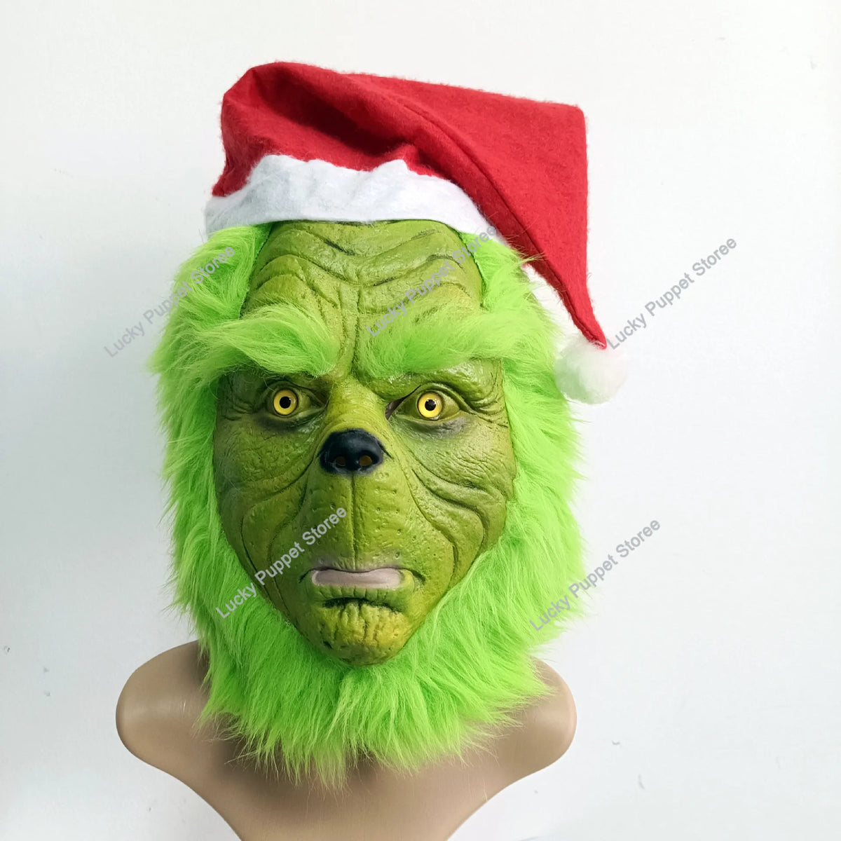 Masque de monstre aux cheveux verts