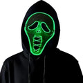 Masque LED d'Halloween Ghost Scream Lumineux Effrayant 3 Modes