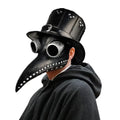 Masque de docteur de la peste à long bec noir en latex
