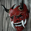 Masque traditionnel japonais en résine de démon Hannya